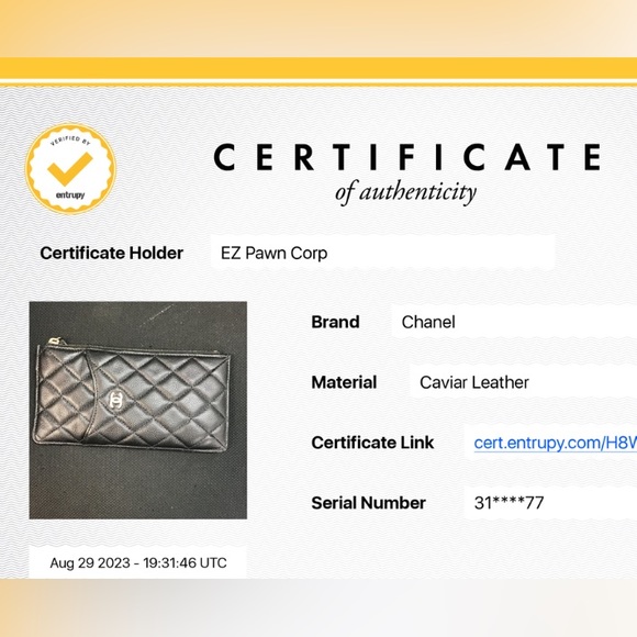 Chanel black caviar wallet - Picture 3 of 3